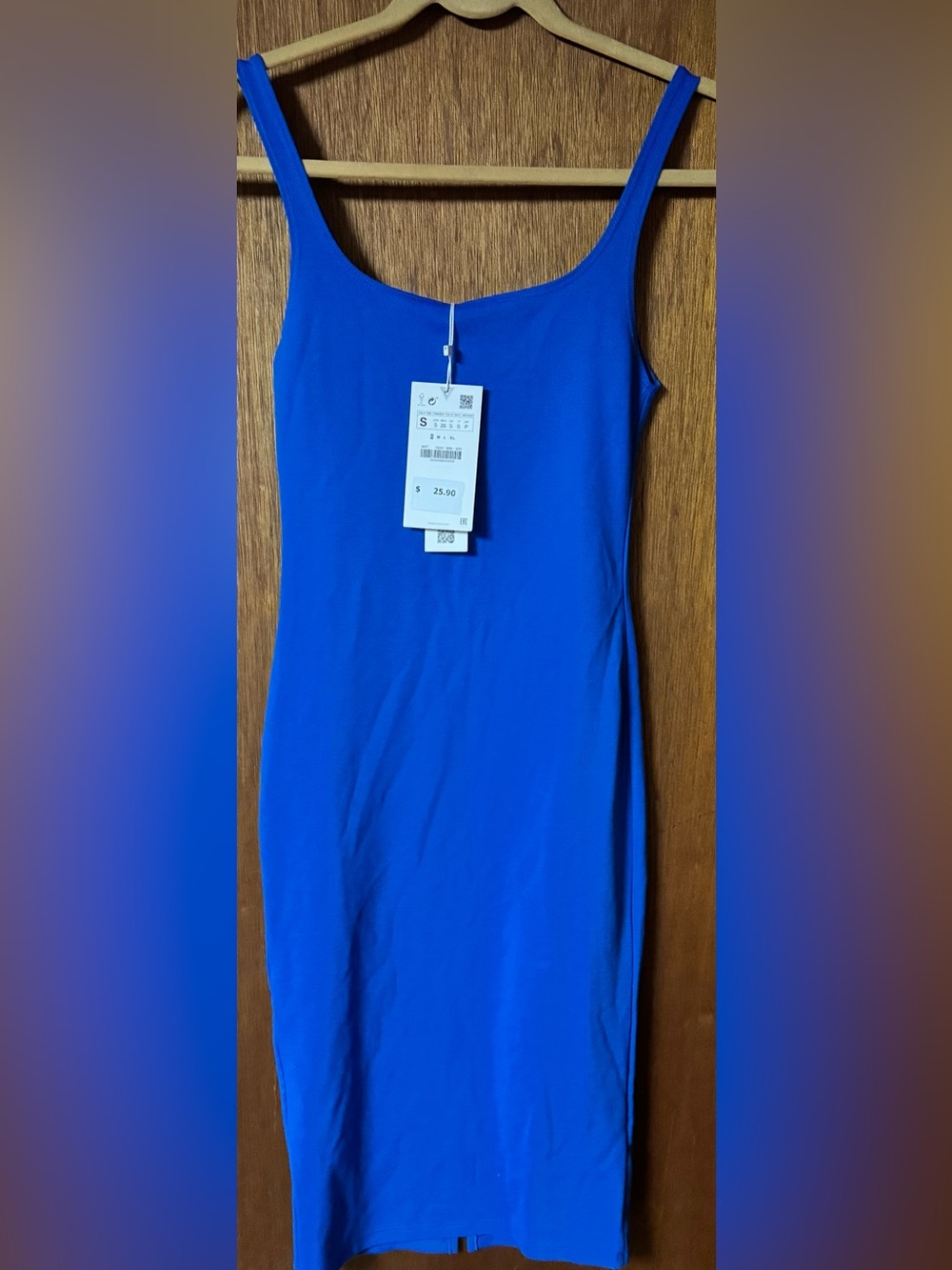 Zara Women’s Sleeveless Bodycon Dress - Blue